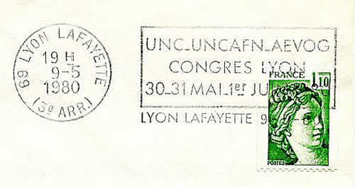Flamme UNC Lyon 1980