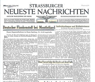 Strassburger neueste Nachrichten 23/11/44