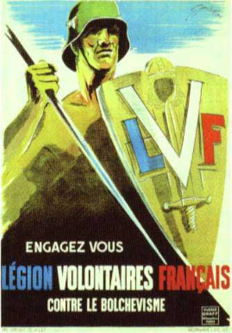 LVF WW2 Français de la Division Charlemagne blessé 