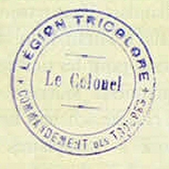 cachet légion tricolore