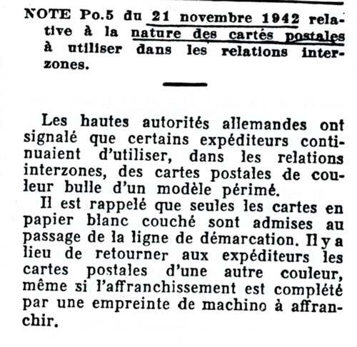 Refus des cartes interzones périmées