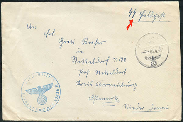 Courrier SS en France