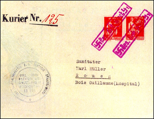 Lettre de l'Organisation Todt saint nazaire