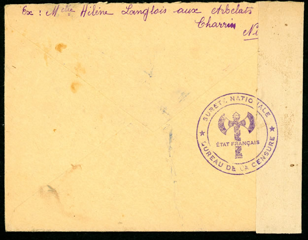 Censure Süreté Nationale verso