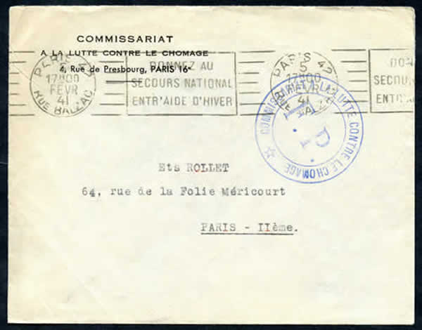 Lettre du Commissariat