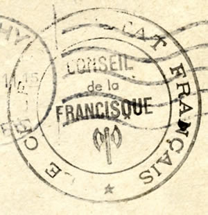 Cachet administratif du Conseil de la Francisque