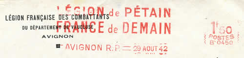 EMA Légion de Pétain / France de Demain