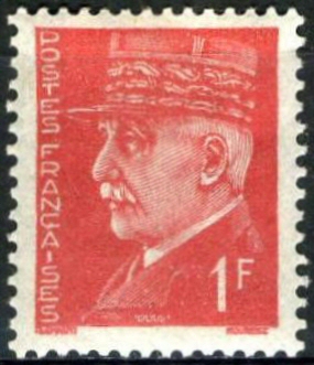 pétain 1F rouge original