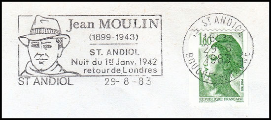 Jean Moulin parachuté de retour de Londres