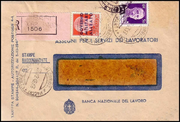 AMG Naples sur lettre
