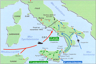 carte arrivée du CEF