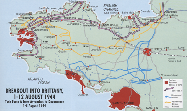 Opérations américaines en Bretagne