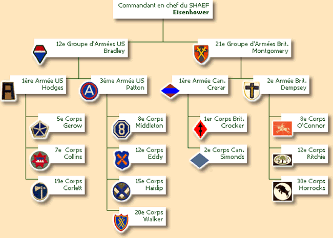 Organigramme après Avranches