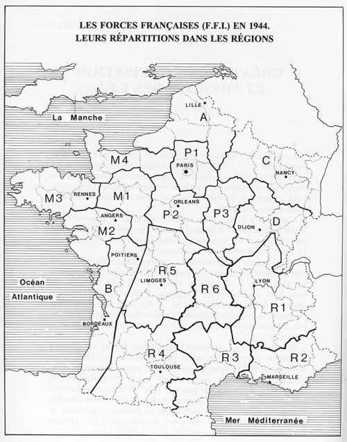 Régions militaires FFI