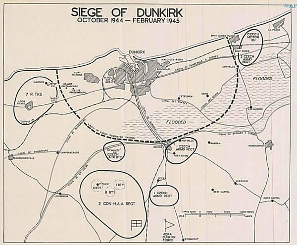 Carte de la Poche de Dunkerque
