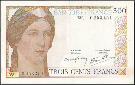 Billet de remplacement 1945