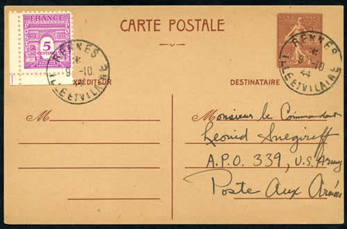 Arc de Tiomphe obliréré Rennes 9-10-44