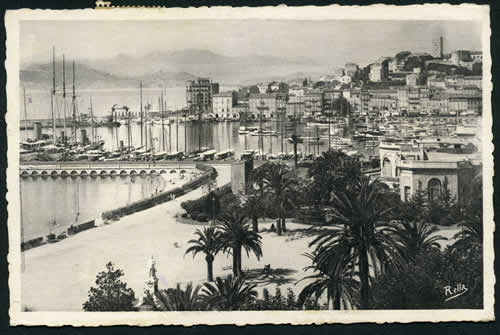 Carte postale illustrée de Cannes
