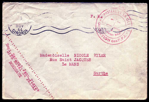 Direction des FFI au Ministère de la Guerre