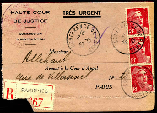 LR Commission d'Instruction  de la Haute Cour