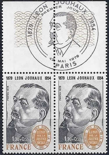 p&ire léon Jouhaux FDC