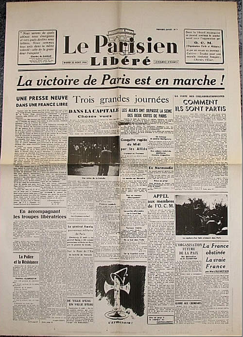 Libération : Le Gouvernement Provisoire à Paris (août-novembre 1944)