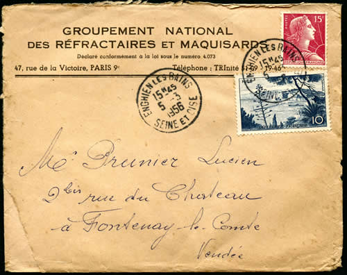 groupement réfractaires et maquisards 1956