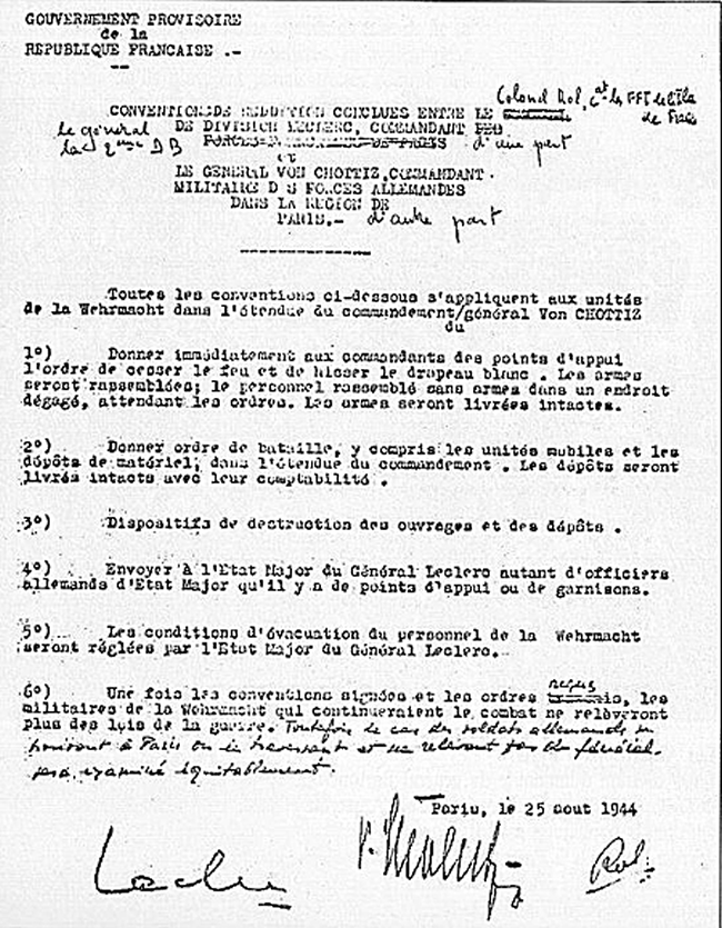 Reddition de Von Choltiz