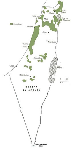 Zones de peuplement juif avant le partage