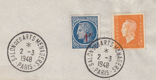 bloc souvenir journee du timbre 1948 ales 