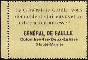 vignette de Gaulle verso