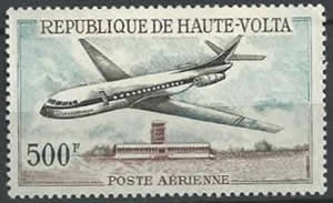 Caravelle timbre de Haute-Volta
