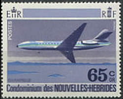 caravelle timbre des Nouvelles-Hébrides