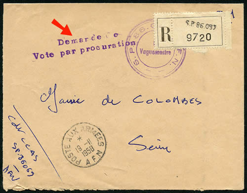 demande de vote par procuration