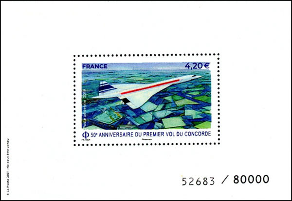 Bloc du 50ème anniversaire du premeier vol du Concorde