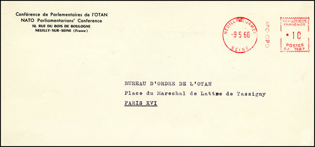 Conférence parlementaire de l'OTAN  juin 1966