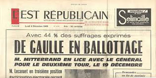 Journal de Gaulle en ballotage