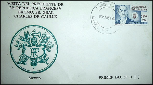 FDC De Gaulle au Mexique