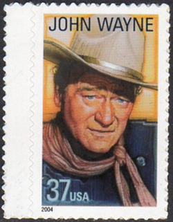 John Wayne timbre autocollant