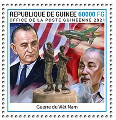 Johnson et Ho Chi Minh guerre du Vietnam