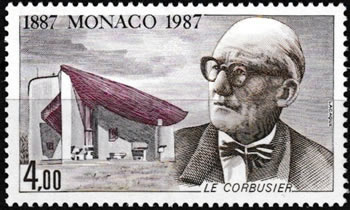 Timbre de Monaco Le Corbusier