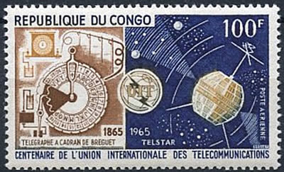 Telstar timbre du Congo