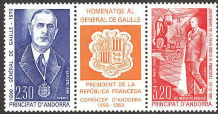 Tryptique de gaulle Principat de Andorra