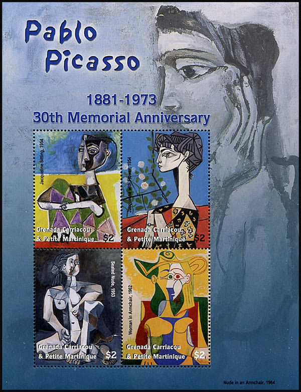 BF de Grenada avec tableaux de Picasso