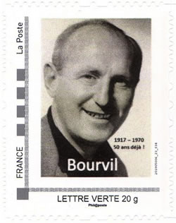 Autocollant 50ème anniversaire du décès de Bourvil