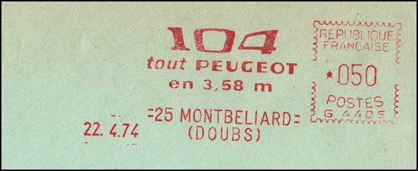 EMA 104 Peugeot Montbeliard 1974