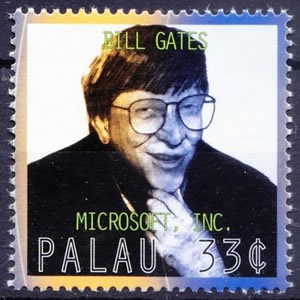 Bill Gates timbre de Palau