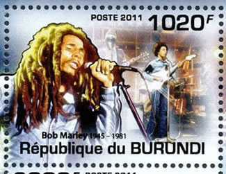Bob Marley timbre du Burundi