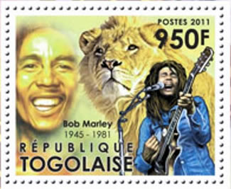 Bob Marley timbre du Togo