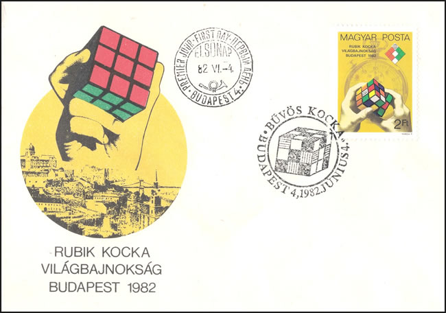 FDC timbre Rubik's cube Hongrie